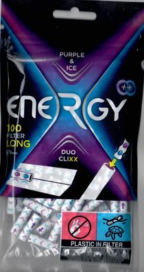 Energy Duo Clixx Filter Purple Ice 100Stk