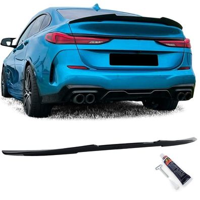 Heckspoiler Lippe Ducktail Schwarz Glanz für 2er BMW F44 Gran Coupe ab 2020