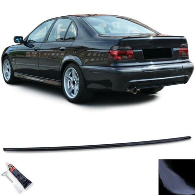 Sport Heckspoiler Lippe Schwarz Glanz passt für 5er BMW E39 Limousine 1995-2003