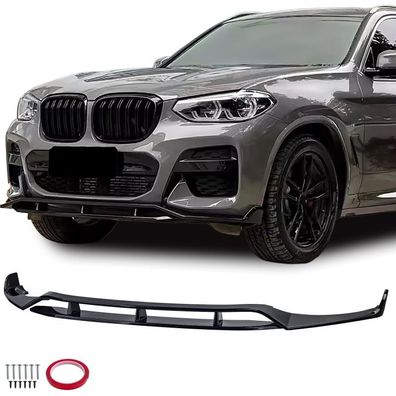 Frontspoiler Lippe Performance Schwarz Glanz passt für BMW X3 G01 2017-2021