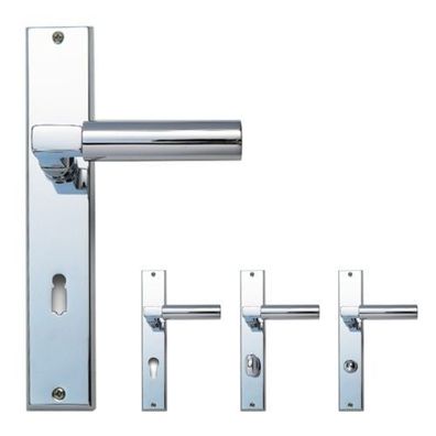 Ghidini Chiara 988/836 glanzchrom BB/PZ/WC Bauhaus Langschild Türbeschlag