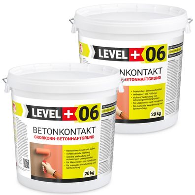 Haftgrund 40kg Profi Betonkontakt Grundierung Schnell Trocknend Innen Außen L+06