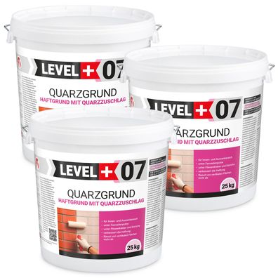 Quarzgrund 75Kg Haftgrund Putzgrund Weiß Grundierung Trenngrund Beton Holz L+07