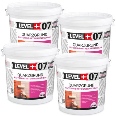 Quarzgrund 80Kg Haftgrund Putzgrund Weiß Grundierung Trenngrund Beton Holz L+07