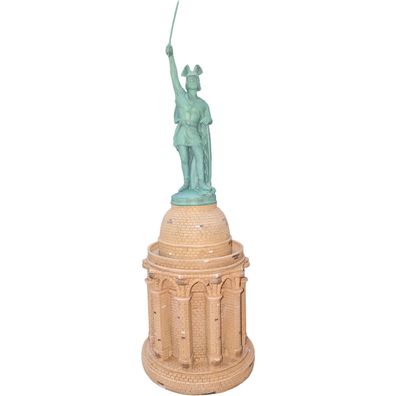 2-teilige Deko Figur Hermannsdenkmal Arminius der Cherusker Varusschlacht 43 cm hoch