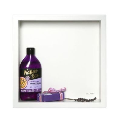 Duschnische Wandnische WALL BOX ONE 30x30x7 Weiß | Duschablage Unterputz