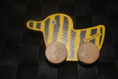 Janosch Tigerente Original, Brosche, neuwertig; Holz; Vintage; Länge ca. 6 cm