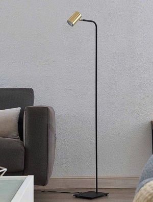 Lindby - Stehleuchte - 1 Licht - Stahl - H: 137 cm - GU10 - sandschwarz