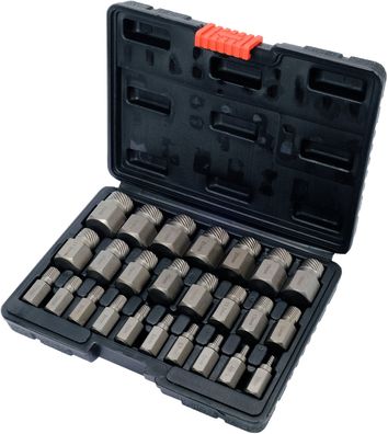 Kit d'extracteurs de vis pour vis endommagées
