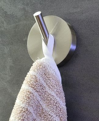 Kosmos Tec Einzelhaken Metall verchromt Wandhaken Handtuchhaken