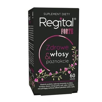 Regital Forte 60 Tabletten - Unterstützt Gesunde Haare & Nägel, mit Biotin & Vit