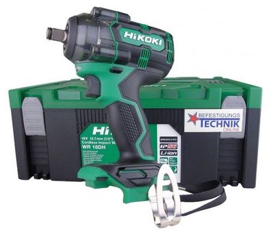 HIKOKI Hitachi 18,0 Volt Akku Schlagschrauber WR18DH Basic 1/2" IP56 345Nm Brushless