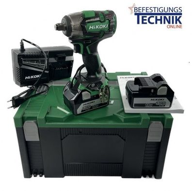 HIKOKI 18,0 Volt Akku Schlagschrauber WR18DBDL2 WR18DH 1/2" IP56 305Nm 2x5,0Ah Brushl