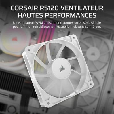 Corsair Lüfter 120 * 120 * 25 RS120 WHITE PWM Single Pack
