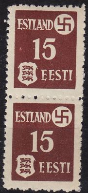 Estland Estonia [Besetzung] MiNr 0001 y ( * */mnh ) [03] 2er