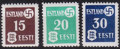 Estland Estonia [Besetzung] MiNr 0001-03 x ( * */mnh ) [01]