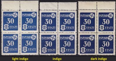 Estland Estonia [Besetzung] MiNr 0003 y B-B2 ( * */mnh ) [01] 3 Farbe