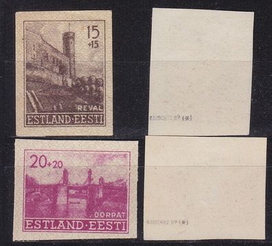 Estland Estonia [Besetzung] MiNr 0004 U ex ( oG/no gum ) [01] geprüft
