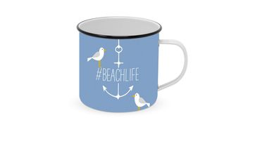 ppd Paperproducts Design Happy Metal Mug 400 ml Beachlife