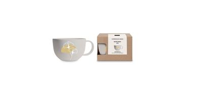 ppd Paperproducts Design XXL Matte Mug 550 ml Golden Gingko taupe