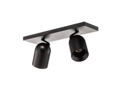 Arcchio Strahler Brinjain Schwarz aus Aluminium (2 flammig, GU10) Deckenlampe