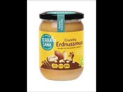 TerraSana 3x Erdnussmus Crunchy 500g