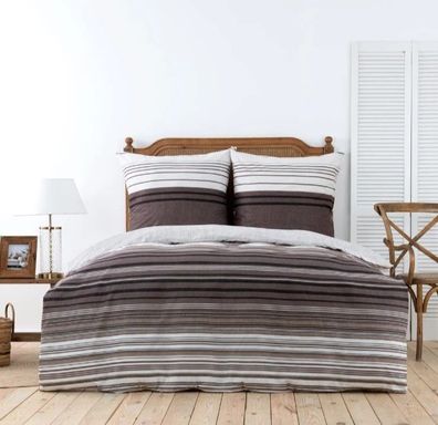 Karaca Home Aspen Schwarz-Braunes DoppelBettbezug Set 220x200 cm