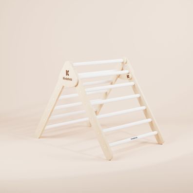 Kindaholz 5in1 Pikler Kletterdreieck mit 2-in-1 Rutsche