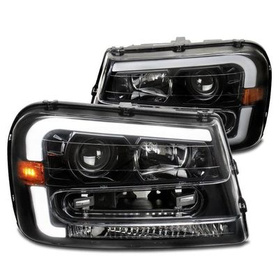 Chevrolet Trailblazer Scheinwerfer LED Tube schwarz 02 - 09 2002 2009 06