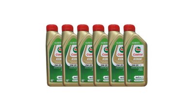 Castrol Edge 0W-20 C5 Dexos 1 Fiat 955535-Cr1 Jaguar 03.5006 6x1 Liter