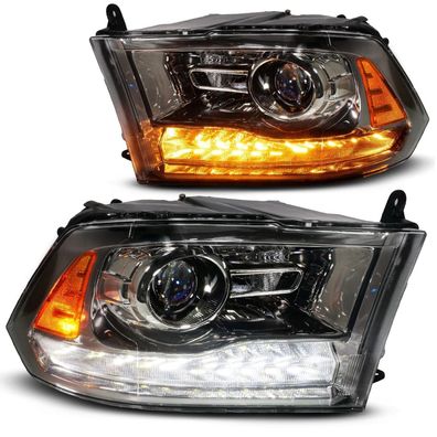 DODGE RAM 2009 2013 - 2018 Projector Scheinwerfer 09 - 18 2012 LED Gun Eagle