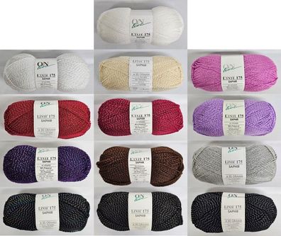 50g ONline Saphir Effektgarn Lurex Glitzerwolle Stricken Häkeln GP 49,80€/1kg