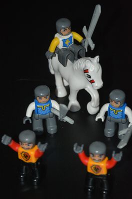 LEGO® DUPLO® - 5 Ritter & 1 Pferd - MOC