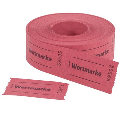Sigel Gutscheinmarken Wertmarke rot 500St GR554