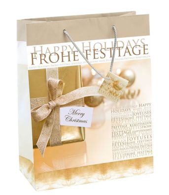 Sigel Geschenktasche Large Golden Shimmer 260x330x120mm