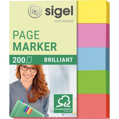 Sigel Haftmarker Papier Brillant mini HN625