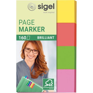 Sigel Haftmarker Papier Brillant HN630