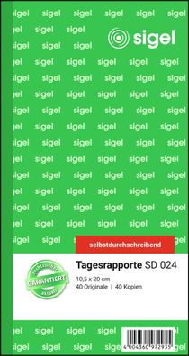 Sigel Rapport/Tagesrapport SD 2x40Bl SD024