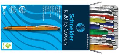 Schneider Kugelschreiber Loox 20er Pack sortiert, Mine 775 M blau