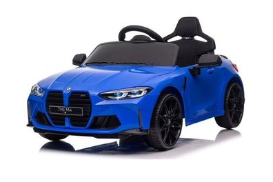 Kinder Elektroauto BMW M4, 12 Volt zwei Motoren+Audio+LED+FB blau