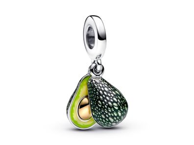 Pandora Avocado Charm - Sterling Silber & Gelbgold vergoldet - 763405C01
