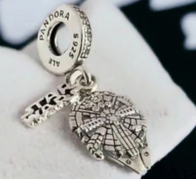 Pandora Star Wars Symbol Charm Anhänger 925 Silber