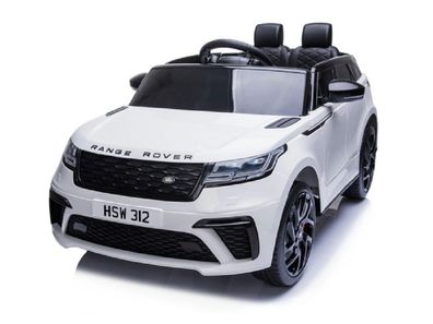 Kinder Elektroauto Range Rover Velar 12v, Zwei Motoren, LED, weiss