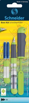 Schneider Schreiblernfüller Base Kid mit 2 Ersatzpatronen, Blisterkarte
