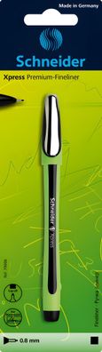 Schneider Fineliner Xpress 08 schwarz Blister 1 Stück