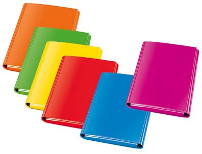 Veloflex Heftbox A4 -VELOCOLOR - sort gelb, ot, rün, lau, ink, orange