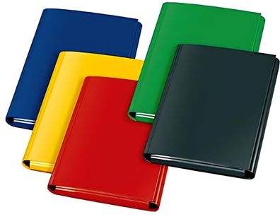 Veloflex Heftbox A4 -KARTON- sort. rot, lau, elb, grün, schw