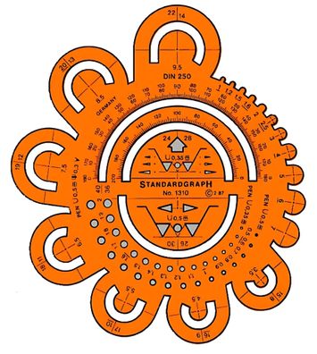 Standardgraph Abrundungsschablone 1 Stück 4014509003048
