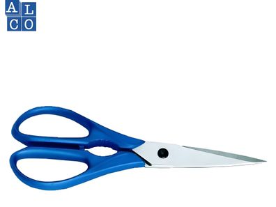 Allroundschere, 7,9'' = 20 cm blaue ABS-Kunststoffgriffe, rostfr. Spezialstahl, Blist