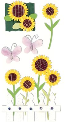 HEYDA 203780643 Stick-On's-Mix Sonnenblumen 75 x 165 cm